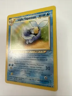LIGHT VAPOREON 52/105 Neo Destiny 1st EDITION Pokemon TCG card NM+ CLEAN! - Image 3