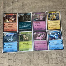 Prismatic Evolutions 8 Cosmos Promo Cards - Costco Mini Tin Promos Set Lot Holo - Image 1