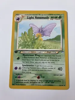 Light Venomoth 53/105 Neo Destiny 1st EDITION Pokemon TCG WotC NM Never Played! - Image 4