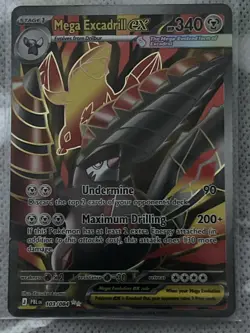 Mega Excadrill Ex 103/084 Pitch Black Full Art Holo Pokemon TCG Card EN NM/M - Image 1