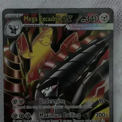 Mega Excadrill Ex 103/084 Pitch Black Full Art Holo Pokemon TCG Card EN NM/M - Image 4