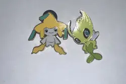 Pokemon Celebi & Jirachi Official Pin Mythical TCG Collection 2 pins - Image 1