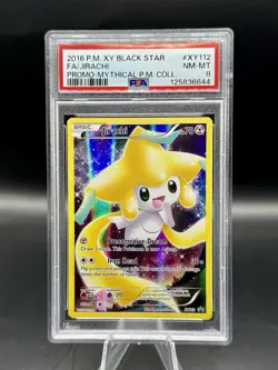 PSA 8 Jirachi Full Art Black Star Promo XY112 Pokemon Mythical Collection ENG - Image 1