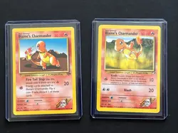 Blaine's Charmander SET - 60+61/132 - Pokemon Gym Challenge & Heroes - 2000 - LP - Image 1