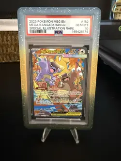 Pokemon TCG Mega Kangaskhan EX Card 182/132 Sir Mega Evolution Psa 10 - Image 1