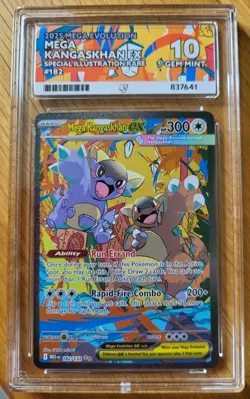 Pokemon TCG - Mega Kangaskhan EX 182/132 - Mega Evolution- ACE 10 GM, All 10s - Image 1