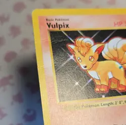 ERROR Wizards Pokemon TCG Vulpix 68/102 Base Set Holo Shadowless Common 50 HP EN - Image 2