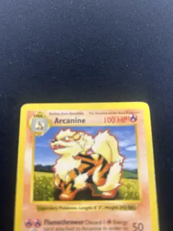 Pokemon Arcanine 23/102 Shadowless Base Set 1999 100 HP rare Wizards of the Coas - Image 2