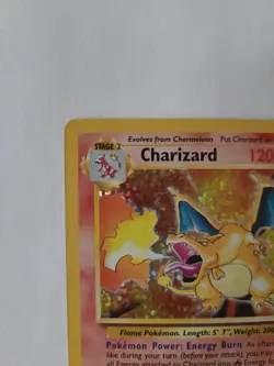 Charizard 4/102 Holo Base Set Unlimited 1999 WOTC Pokemon Card Vintage HP - Image 3