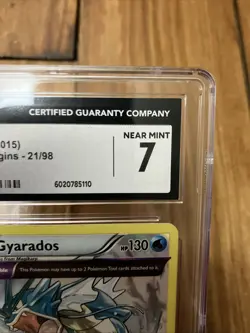 CGC 7 Gyarados Holo 21/98 2015 XY Ancient Origins Rare Pokemon Card - Image 4