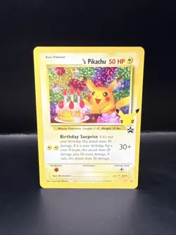 Pokemon TCG Birthday Pikachu Celebrations Classic Collection Promo Card #24 A - Image 1
