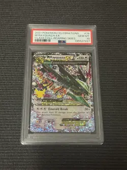 2021 POKEMON CELEBRATIONS CLASSIC COLLECTION #76 M RAYQUAZA EX PSA 10 - Image 2