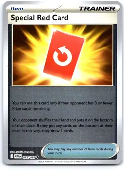Special Red Card 082/086 Uncommon Chaos Rising Pokemon Reverse Holo Near Mint - Image 1
