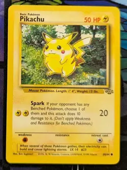 Pikachu 60/64 Jungle Common Vintage Wotc Pokemon Tcg Card Lightly Played - Image 1