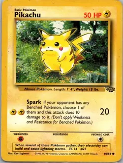 Pikachu 60/64 - Pokemon TCG Jungle - Unlimited - Common - HP - Image 1