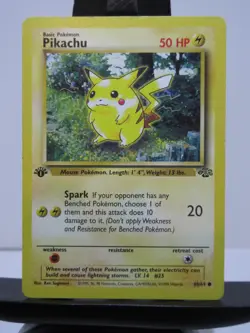 Pokemon Pikachu TCG Jungle Card 60/64 1st Edition Common - Image 1