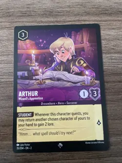 Arthur 35/204 Rise Of The Floodborn Super Rare Non-Foil Disney Lorcana Card - Image 1