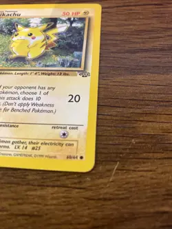 Pokemon Pikachu TCG Jungle Card 60/64 Unlimited Common - Image 2