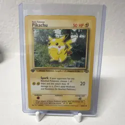 Pikachu Pokemon TCG Jungle Common 60/64 Regular 50 HP Spark 1st Ed Sugimori - Image 1