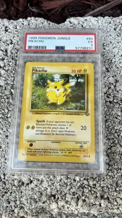 Pokemon TCG Pikachu Jungle 60/64 Regular 1st Edition Common ‼ - Image 1