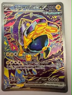 Iron Hands ex 154/131 Prismatic Evolutions Special Illustration Rare Pokemon NM - Image 1