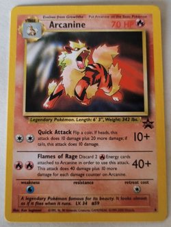 Black Star Promo Arcanine #6 Pokemon Card WOTC 1999 NM - Image 1