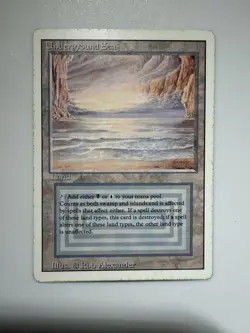 MTG Underground Sea Dual Land Magic The Gathering Revised Edition - Image 1