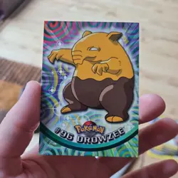 DROWZEE - POKEMON TOPPS TRADING CARDS SET - #96 Near Mint blue logo - Image 2
