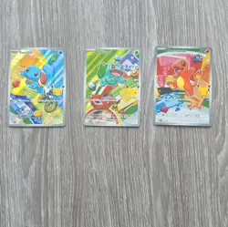 Pokemon Kanto Starter Trio Bulbasaur Charmander Squirtle Cards Near Mint - Image 1