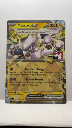 Mewtwo ex 058/182 Holo Double Rare Prize Pack Series Cards Pokemon Near Mint - Image 1