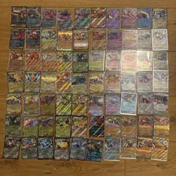 Pokemon TCG 70 Ex Card Bundle Massive Bundle Holos All Near Mint (70 Cards) - Image 1