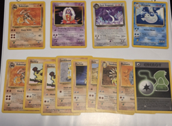 Pokemon Legendary Lot Of 13 Cards, Near Mint, Dark Dragonair, Kabutops, Dewgong - Image 1