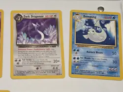 Pokemon Legendary Lot Of 13 Cards, Near Mint, Dark Dragonair, Kabutops, Dewgong - Image 3