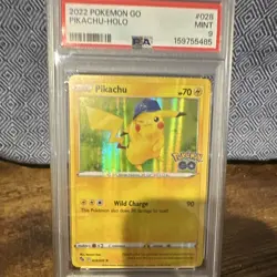The Pokemon Company Pokemon TCG Pikachu 028/071 S10b GO Holo JP Rare 70HP PSA 9 - Image 1