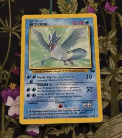 Articuno 70 HP Fossil 17/62 Holo Unlimited Eng 1999 Holo Rare Pokemon TCG - Image 1