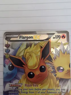 Pokemon TCG Flareon EX RC28/RC32 Generations Radiant Collection Holo 2016 170 HP - Image 2