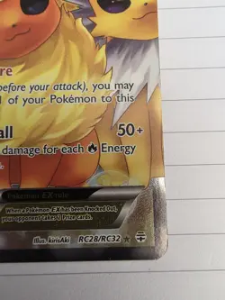 Pokemon TCG Flareon EX RC28/RC32 Generations Radiant Collection Holo 2016 170 HP - Image 4