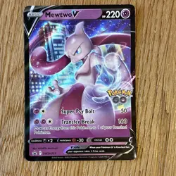 Mewtwo V SWSH223 Sword & Shield Promo Holo Pokemon TCG Card 220 HP English - Image 1