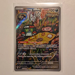 Pokemon TCG 2023 SV04 Paradox Rift Brute Bonnet 207/182 Illus Rare Holo EN - Image 1