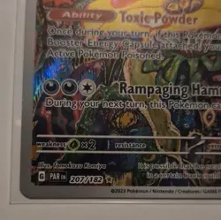Pokemon TCG 2023 SV04 Paradox Rift Brute Bonnet 207/182 Illus Rare Holo EN - Image 5