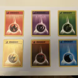 Energy Cards Full Set x 6 - Base Set 1999 Pokemon TCG WOTC. Mint condition NM - Image 1