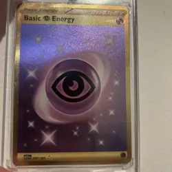 Pokemon TCG Basic Energy Psychic Card 207/165 Gold Rare 151 - Image 3