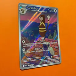 Watchog Illustration Rare 153/086 Pokemon Card White Flare NM English 153/86 - Image 3