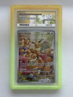Pokemon Eevee TCG Twilight Masquerade Illustration Rare Card #188/167 Ace 10 - Image 1