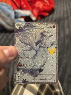 Pokemon Reshiram Full Art Holo Card 113/114 Celebrations Classic Collection C - Image 3