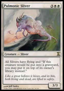 Pulmonic Sliver ~ Near Mint Time Spiral MTG Magic UltimateMTG White Card - Image 1
