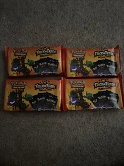 4x 2024 New Factory Sealed Pokemon Trick Or Trade 35 pack Booster Bundle - Image 1