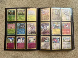 Pokemon Card Binder Lot 350 Cards Modern Vintage Holo’s Reverse Mixed Lot - Image 1