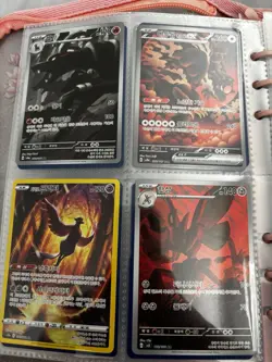 Pokemon Card Binder 150+ Cards Korean/Japanese/English EX SAR AR Bundle - Image 1