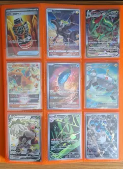 Pokemon Card Binder Collection 108 Cards Vintage 1st Ed Modern Holo VMAX Eng Jpn - Image 1